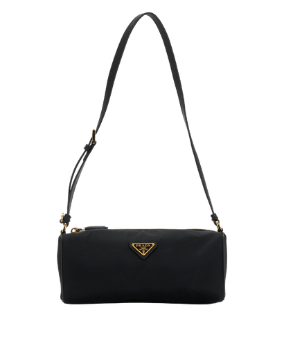 Re-Nylon Pouch, &pound;520, Handbags, Black, Nylon, Front view